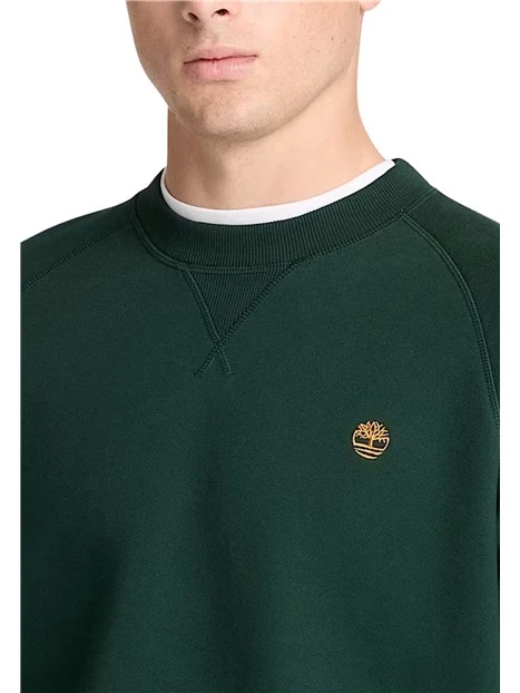 FELPA GIROCOLLO CON MANICHE RAGLAN UOMO VERDE
