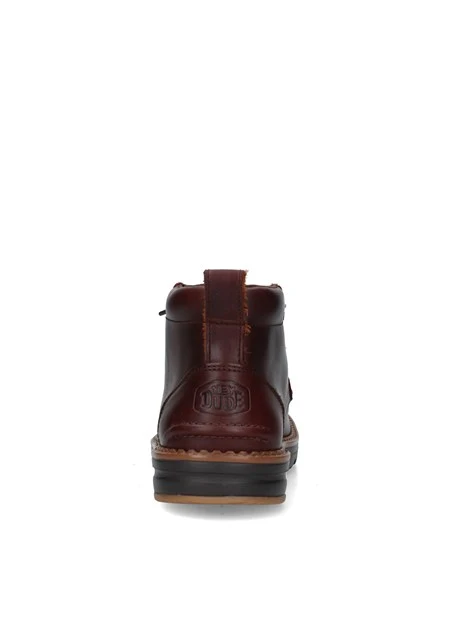 SNEAKERS ALTE  CON LACCI ELASTICI UOMO MARRONE
