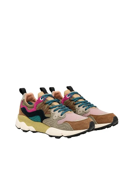 SNEAKERS PLATFORM TOMAIA MULTICOLOR DONNA MARRONE