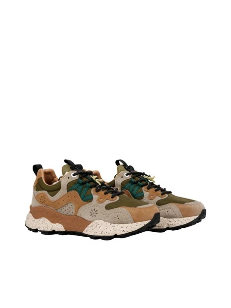 SNEAKERS PLATFORM SUOLA TRAIL UOMO BEIGE