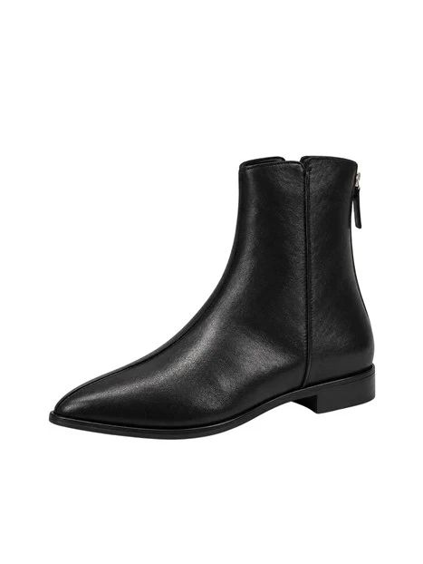 STIVALETTI TACCO BASSO A1221 DONNA NERO