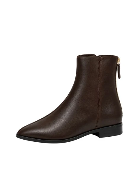 STIVALETTI TACCO BASSO A1221 DONNA MARRONE