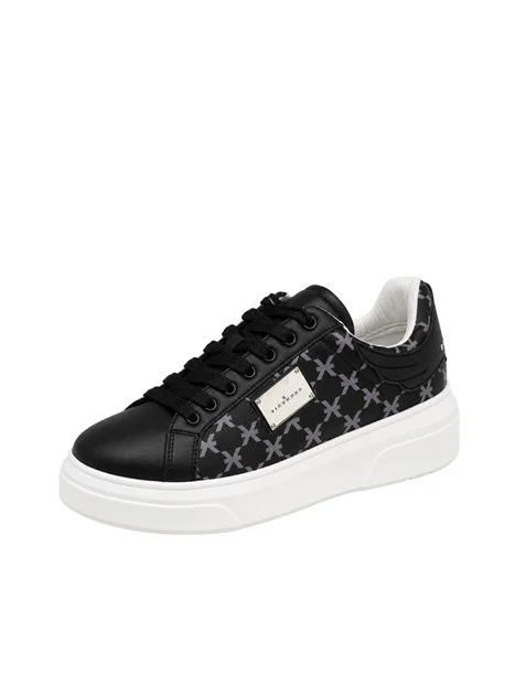 SNEAKERS PLATFORM MONOGRAM LOGO UOMO NERO