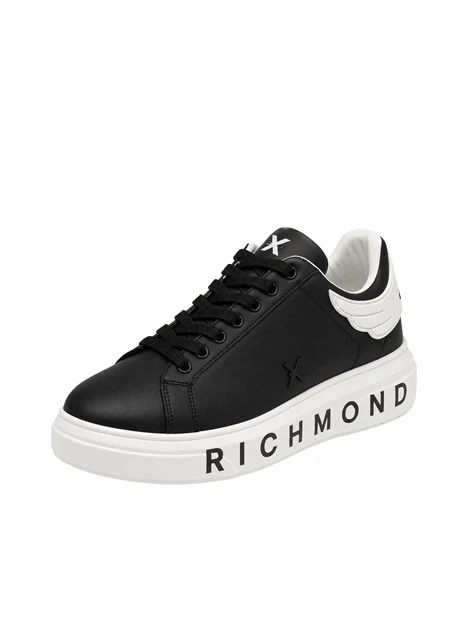 SNEAKERS PLATFORM LOGO A CONTRASTO UOMO NERO