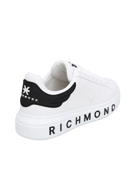 SNEAKERS PLATFORM LOGO A CONTRASTO UOMO BIANCO