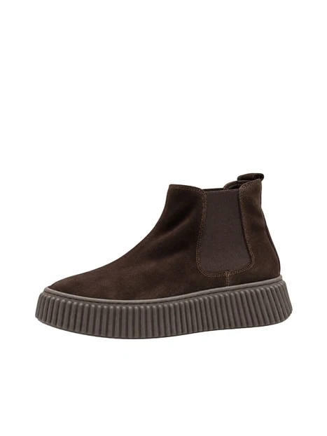 STIVALETTI TACCO BASSO CHELSEA 999-RA DONNA MARRONE