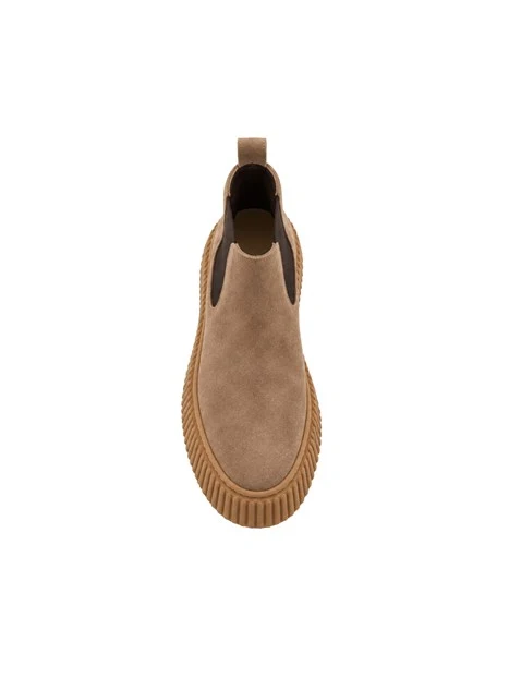 STIVALETTI TACCO BASSO CHELSEA 999-RA DONNA TORTORA
