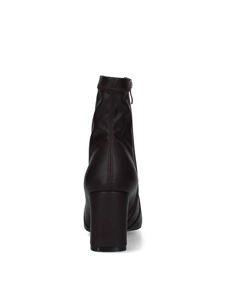 STIVALETTI TACCO ALTO CON SILHOUETTE AFFUSOLATA DONNA MARRONE