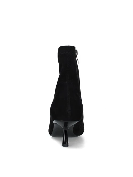 STIVALETTI TACCO BASSO E SOTTILE DONNA NERO