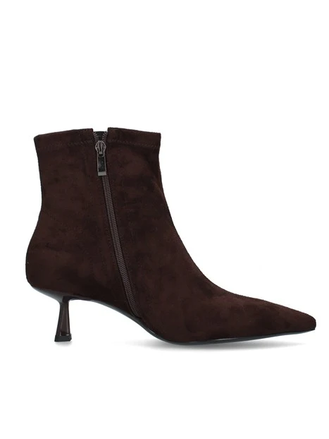 STIVALETTI TACCO BASSO E SOTTILE DONNA MARRONE