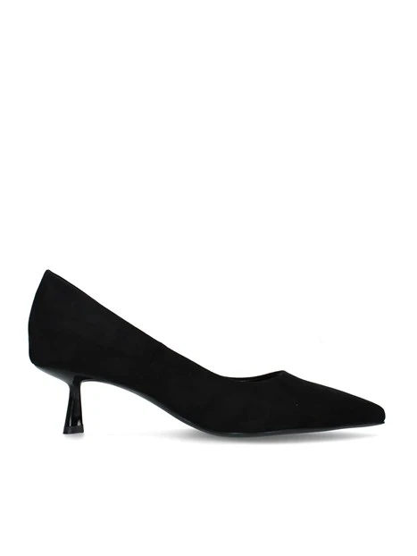 DÉCOLLETÉ IN TESSUTO A PUNTA CON TACCO SOTTILE DONNA NERO