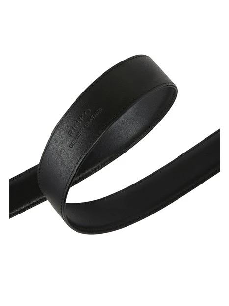CINTURA IN PELLE CON FIBBIA LOVE BIRDS DONNA NERO