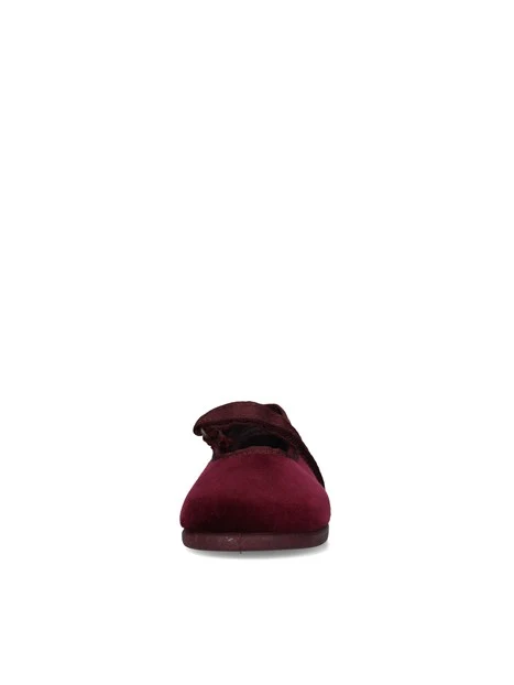 BALLERINE CON CINTURINO A STRAP BAMBINA BORDEAUX