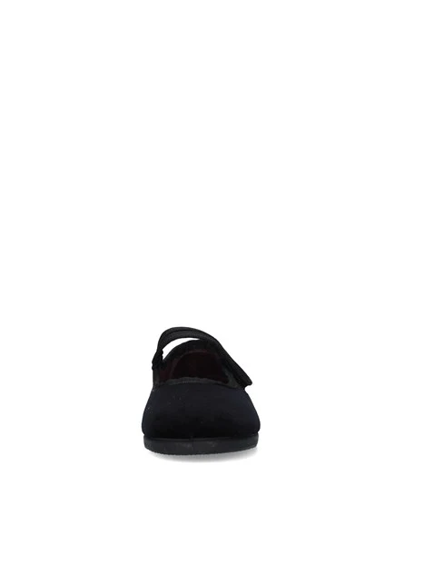 BALLERINE CON CINTURINO SUL COLLO DEL PIEDE BAMBINA NERO