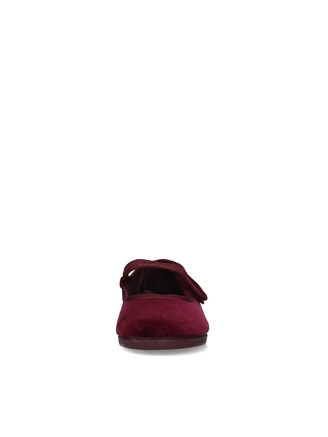 BALLERINE CON CINTURINO SUL COLLO DEL PIEDE BAMBINA BORDEAUX