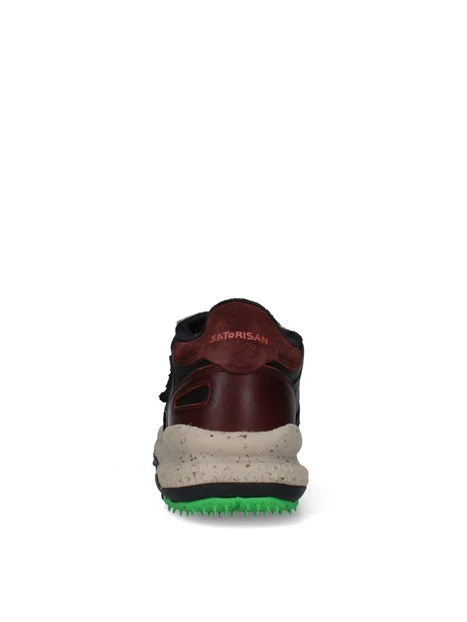 SNEAKERS BASSE CON INSERTI A CONTRASTO UOMO NERO