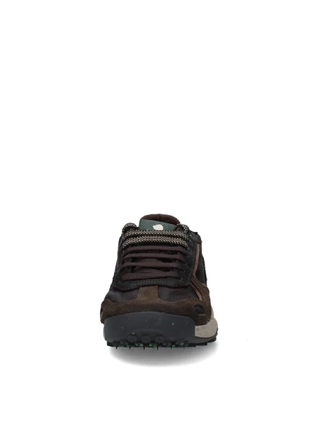 SNEAKERS BASSE CON PATCH LATERALE UOMO MARRONE
