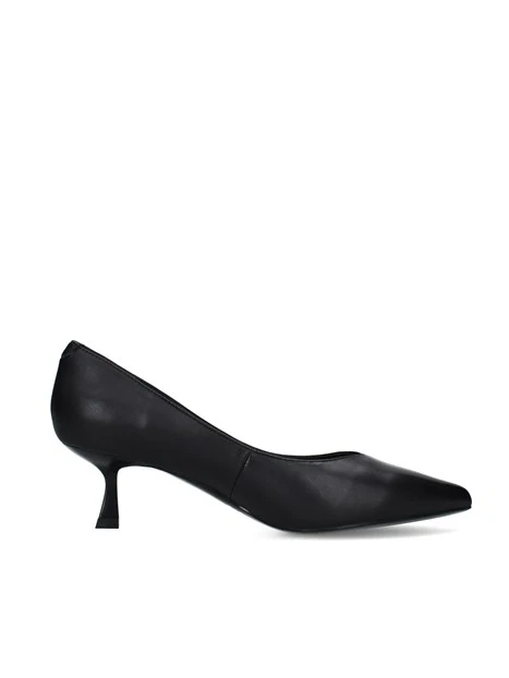 DÉCOLLETÉ IN PELLE A PUNTA CON TACCO SOTTILE DONNA NERO