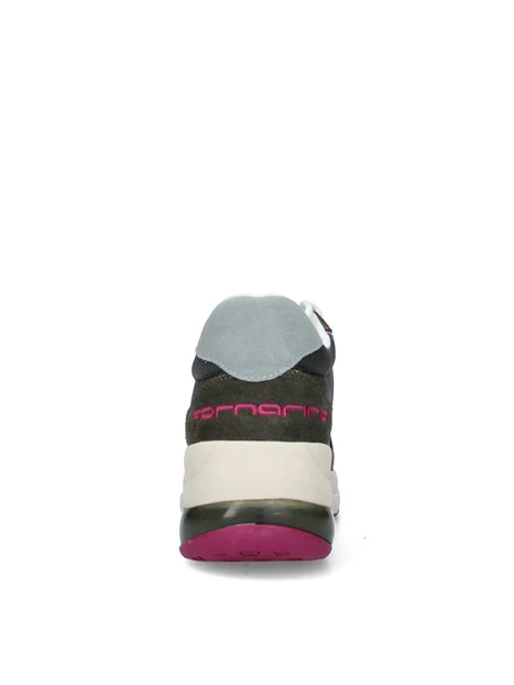 SNEAKERS BASSE CON DETTAGLI A CONTRASTO DONNA VERDE