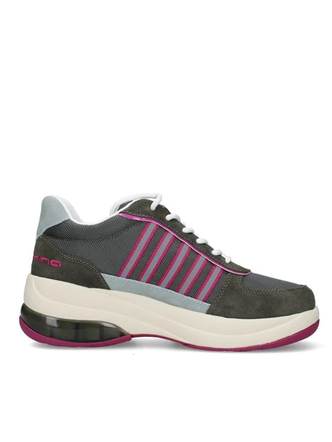 SNEAKERS BASSE CON DETTAGLI A CONTRASTO DONNA VERDE