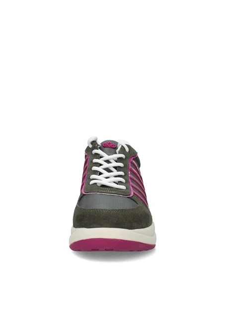 SNEAKERS BASSE CON DETTAGLI A CONTRASTO DONNA VERDE