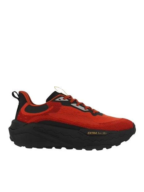 SNEAKERS BASSE IN TESSUTO CON MEMBRANA GORE-TEX E FONDO AMMORTIZZATO UOMO ROSSO