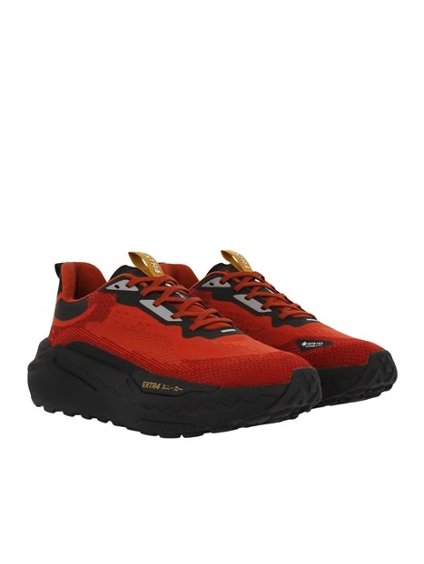 SNEAKERS BASSE IN TESSUTO CON MEMBRANA GORE-TEX E FONDO AMMORTIZZATO UOMO ROSSO