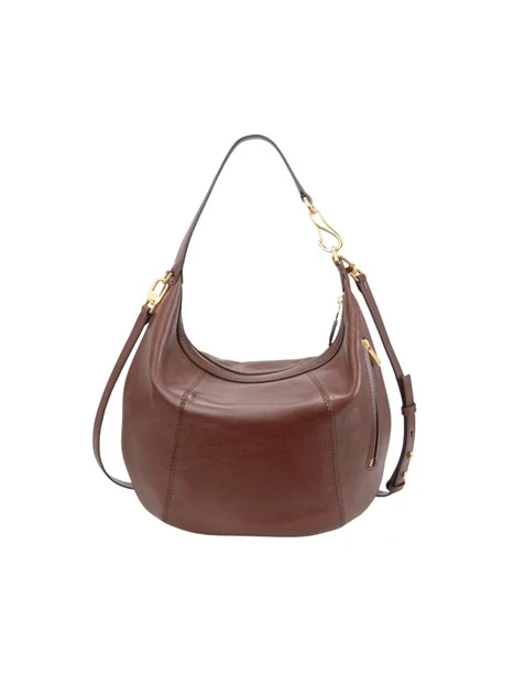 BORSA A SPALLA IN PELLE DAKATA DONNA MARRONE