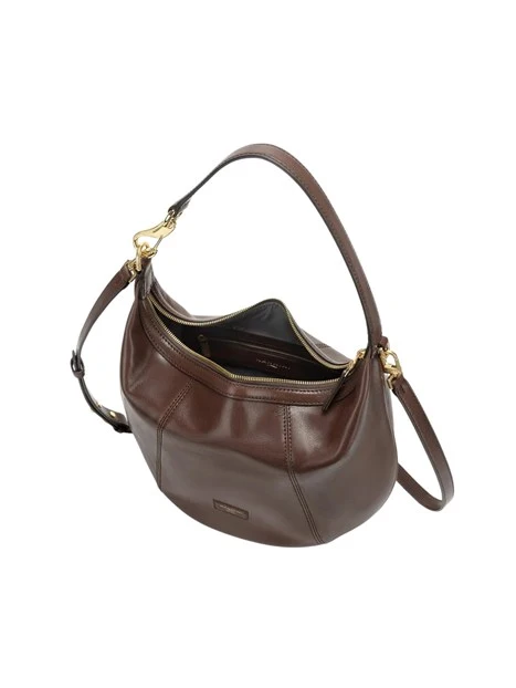 BORSA A SPALLA IN PELLE DAKATA DONNA MARRONE