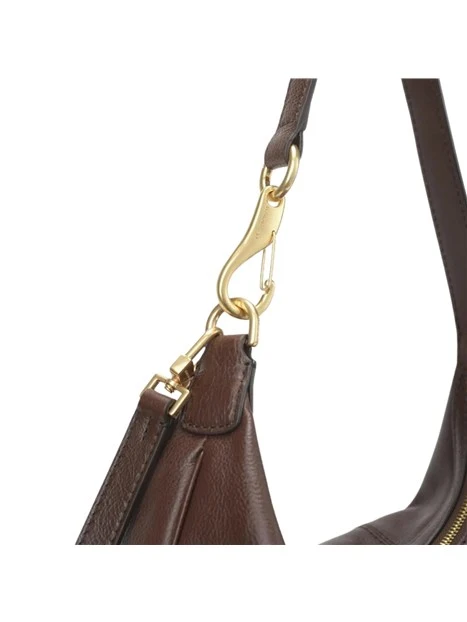 BORSA A SPALLA IN PELLE DAKATA DONNA MARRONE