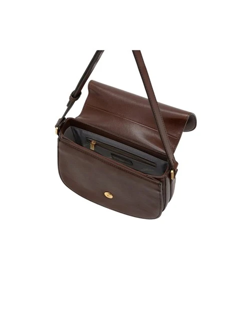 BORSA A TRACOLLA IN PELLE DAKATA DONNA MARRONE