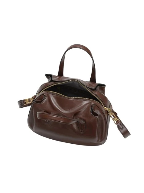 BORSA A MANO IN PELLE DAKATA DONNA MARRONE