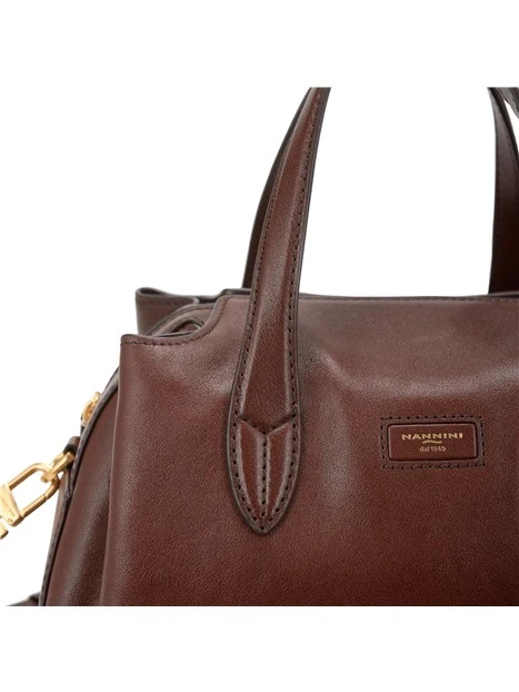 BORSA A MANO IN PELLE DAKATA DONNA MARRONE