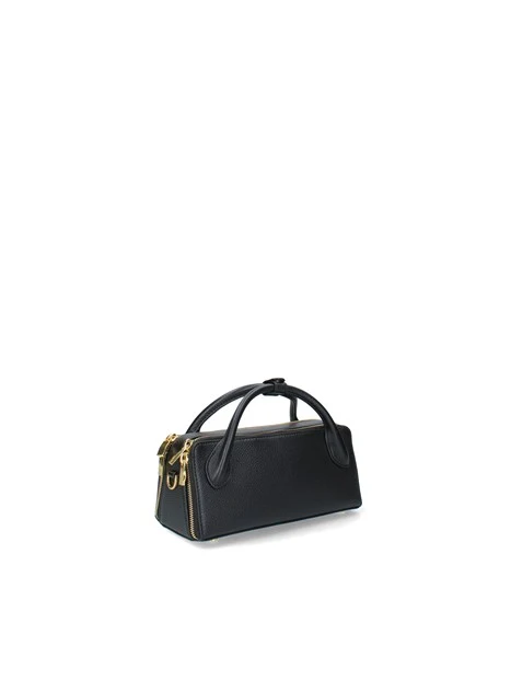 BORSA A MANO MINI IN PELLE MARTELLATA DONNA NERO