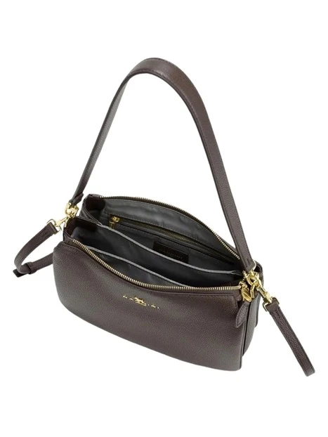 BORSA A SPALLA IN PELLE LIMA DONNA MARRONE