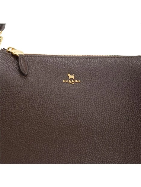 BORSA A SPALLA IN PELLE LIMA DONNA MARRONE
