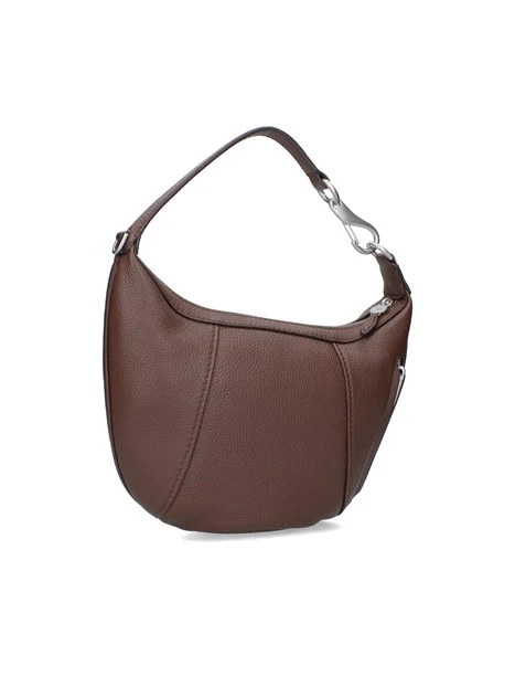 BORSA A SPALLA HOBO IN PELLE DONNA CUOIO