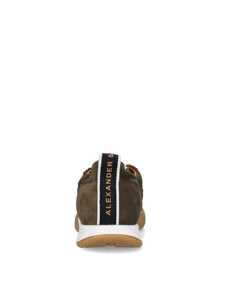 SNEAKERS BASSE CON PANNELLI A CONTRASTO DONNA VERDE