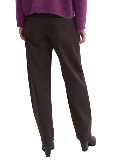 JEANS BOYFRIEND BARREL IN COTONE STRETCH EFFETTO OLD DONNA MARRONE