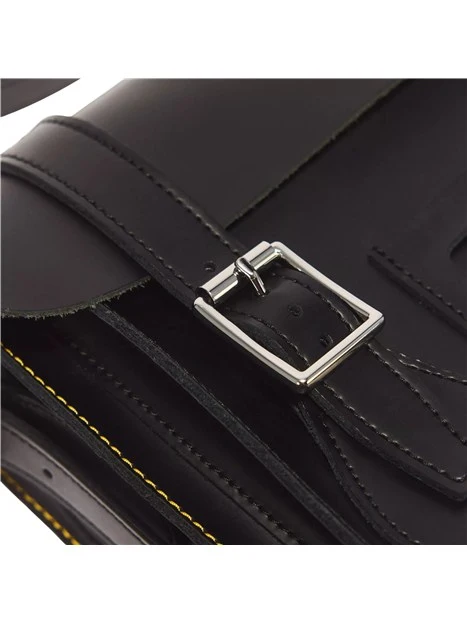 BORSA A TRACOLLA CON DOPPIA FIBBIA DONNA NERO