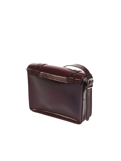 BORSA A TRACOLLA IN ECOPELLE DONNA BORDEAUX