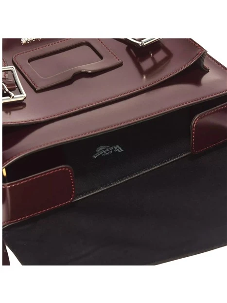 BORSA A TRACOLLA IN ECOPELLE DONNA BORDEAUX
