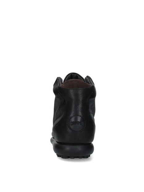SNEAKERS ALTE CON INSERTI IN CAMOSCIO UOMO NERO
