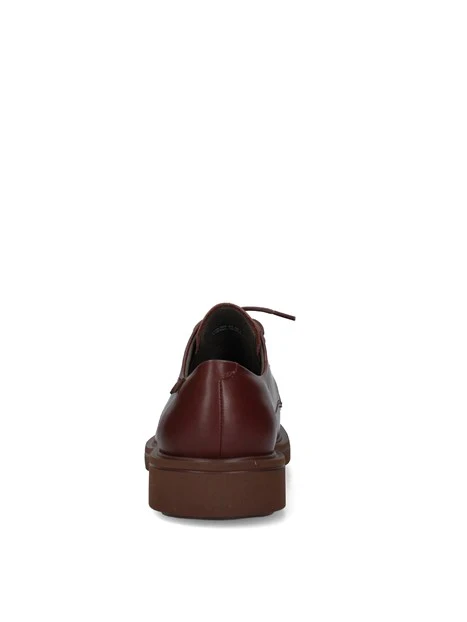 STRINGATE DERBY CON SUOLA AMPIA UOMO MARRONE