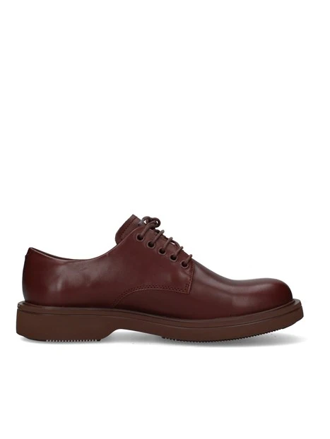 STRINGATE DERBY CON SUOLA AMPIA UOMO MARRONE
