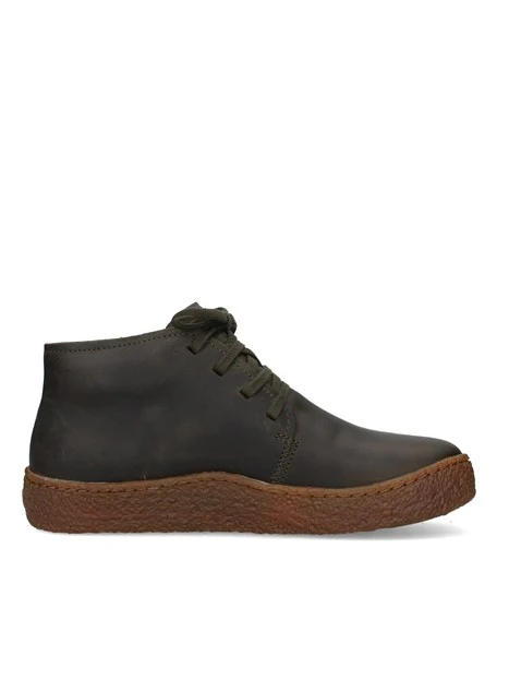 SNEAKERS ALTE CON SUOLA A CONTRASTO UOMO VERDE