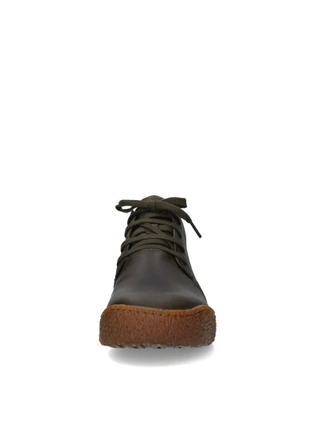 SNEAKERS ALTE CON SUOLA A CONTRASTO UOMO VERDE