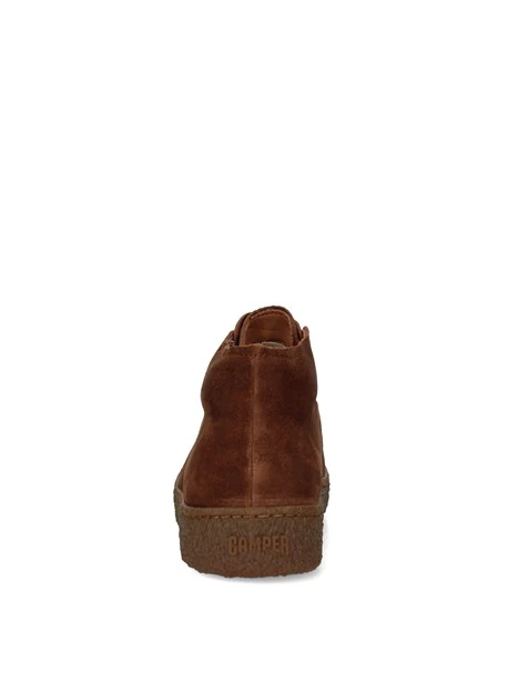 SNEAKERS ALTE CON SUOLA A CONTRASTO UOMO MARRONE