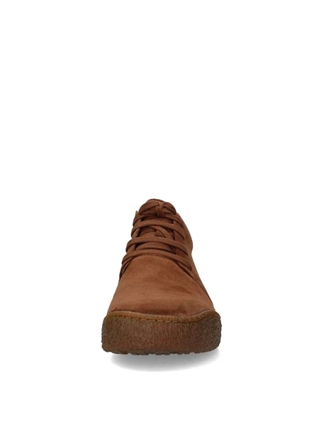 SNEAKERS ALTE CON SUOLA A CONTRASTO UOMO MARRONE