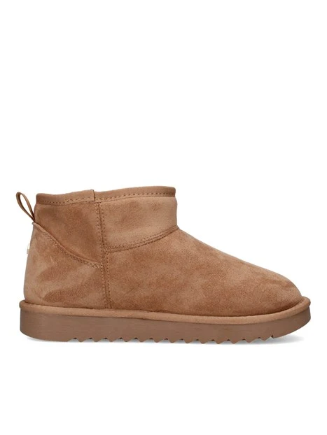 STIVALETTI TACCO BASSO IMBOTTITI DONNA BEIGE